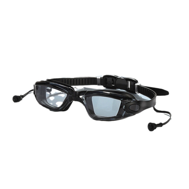 Gafas de Natación de Marco Grande con Tapones para Adulto, PC