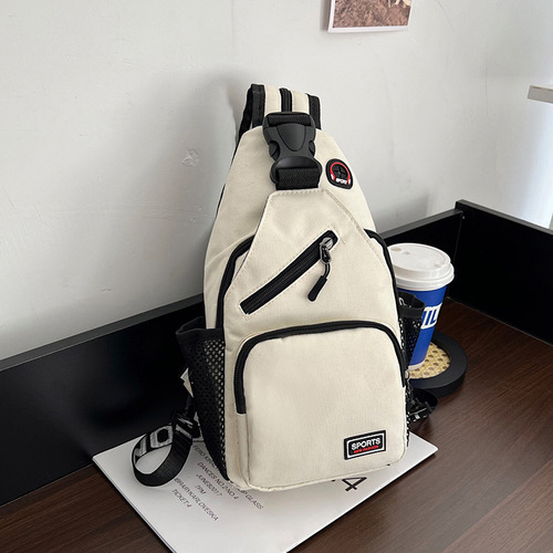 New women's chest bag, women's waterproof large capacity double backpack, casual bag, Oxford cloth cross-body bag, multifunctional backpack
