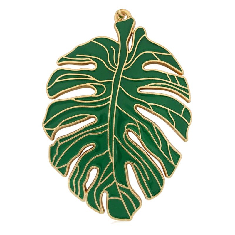 DIY aleación hueco tortuga espalda deja llavero colgante nórdico verde fresco goteo hojas bolsa accesorios para mujeres