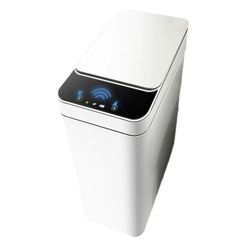 Бесконтактный умный мусорный бак с крышкой небольшой узкий электрический мусорный бак для спальни гостиной офис
