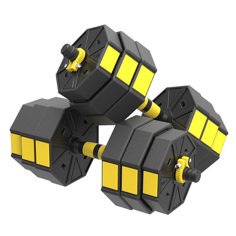 Dumbbell Men's Home Fitness Equipment Pair Of Barbells15/20/30 Six-in-one Adjustable Barbell Dumbbell Set