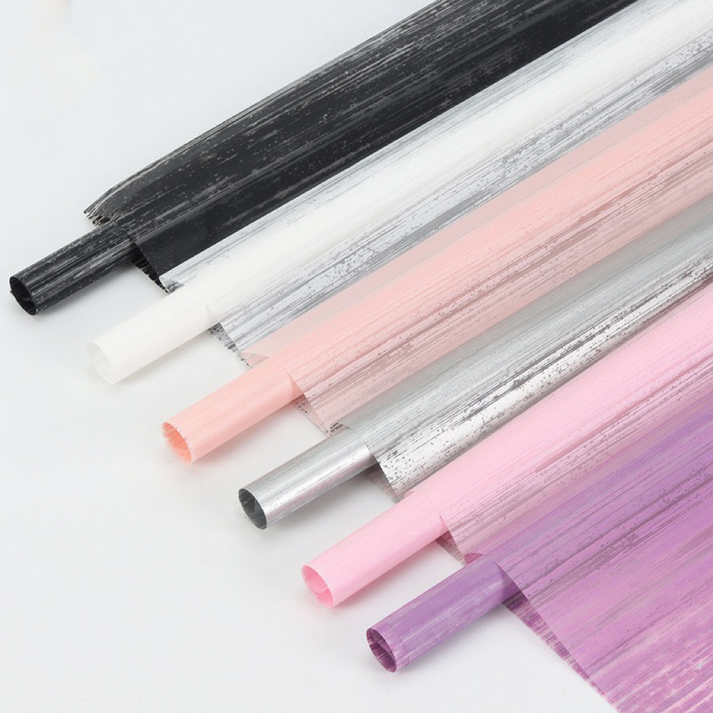 Papel de regalo de la flor de Liziran Día de San Valentín ramo floral papel de regalo amor seda mate papel de regalo de la flor