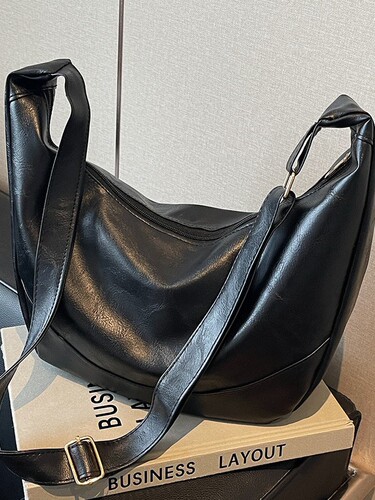 Wrinkled Texture Shoulder Bag for Women, Minimalist High-End Crossbody Bag, Large Capacity Commuter Tote Bag