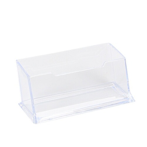 Office supplies plastic business card box transparent acrylic creative desktop storage card box business card holder stationery wholesale