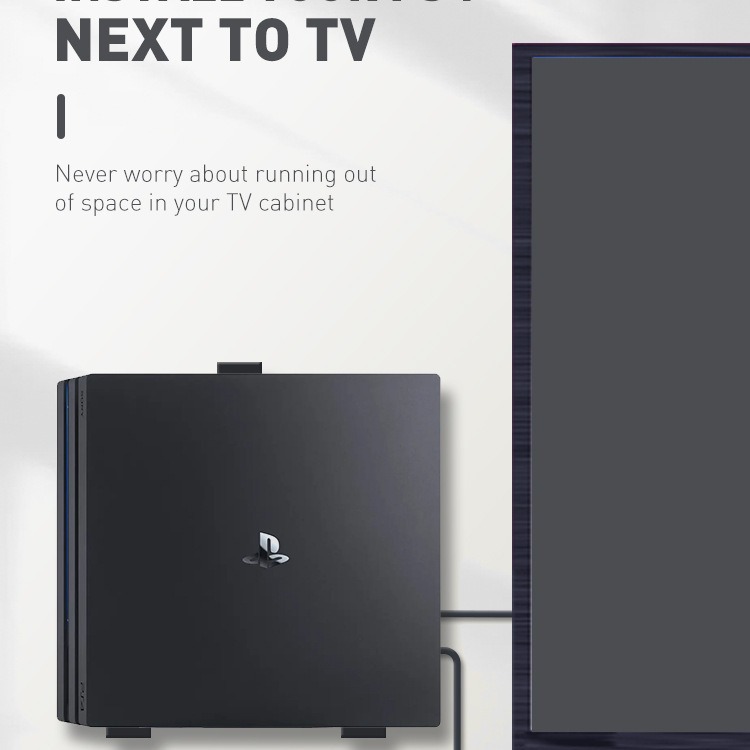 Adecuado para ps4/ps4 pro/ps4 Slim host montado en la Pared Soporte ps4 serie host montado en la pared