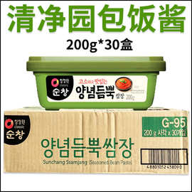 韩国清净园包饭酱蒜蓉辣酱韩式烤肉酱拌饭酱生菜烧烤蘸酱200g整箱