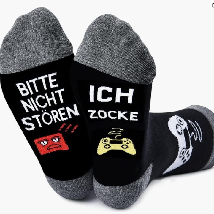 French German game socks BITTE NICHT STOREN ICH ZOCKE cross-border small language mid-calf length socks French German game socks BITTE NICHT STOREN ICH ZOCKE cross-border small language mid-calf length socks