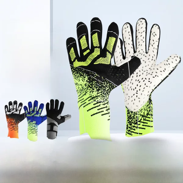 New Football Gloves, Thickened, Non-Slip, Youth and Adult Sports Finger Protection, Wear-Resistant, Breathable, Goalkeeper with Finger Protection