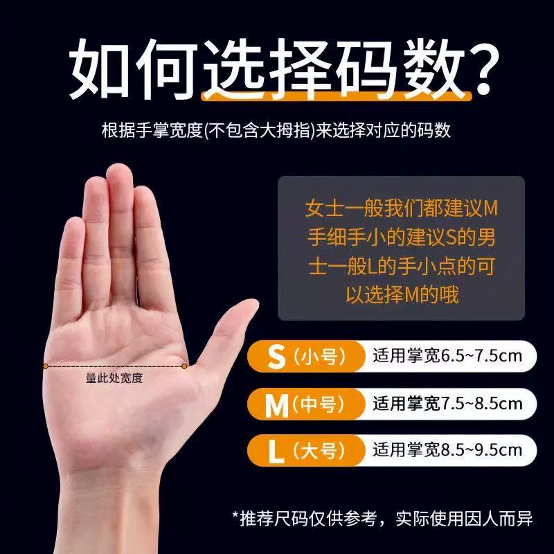 Black disposable waterproof gloves PVC