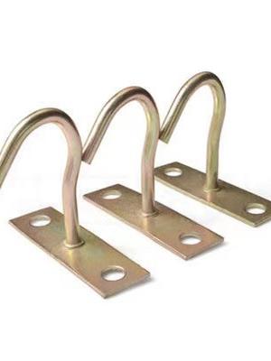 ✅抓钩风扇吊钩吊灯挂钩U型钩圆U圆钩加大加厚固定钩镀彩方勾风扇