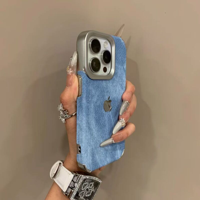 复古新款牛仔布适用于苹果16手机壳15全包14小众13个性男女款12软|undefined