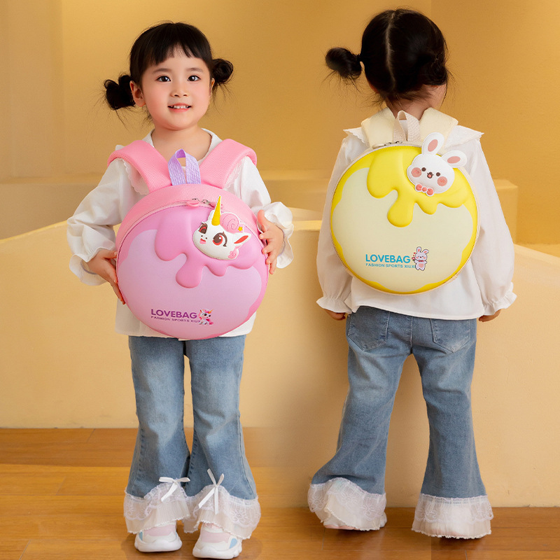 Mochila de cáscara dura para niños, jardín de infantes, mochila de cáscara de huevo de dibujos animados, mochila de regalo para niños y niñas