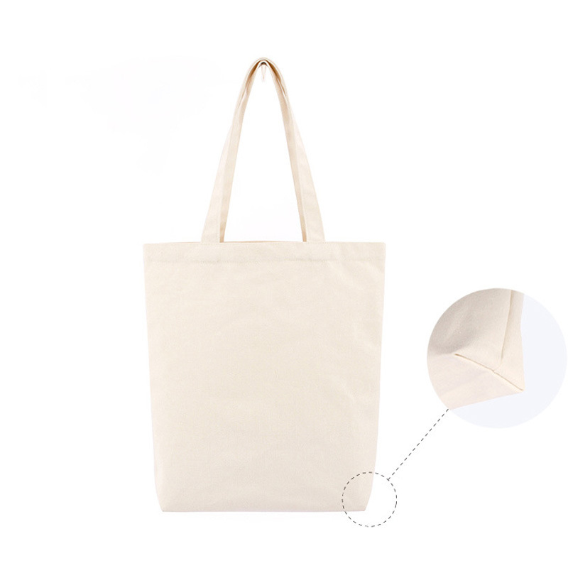 Bolsa de lona no impresa de estilo japonés buen producto bolsa de compras bolsa de almacenamiento portátil bolsa de tela de color sólido bolsa de libros para estudiantes bolsa de escuela