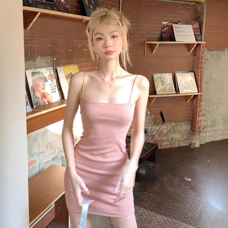 VTMCQ Summer Pure Spice Girl Sling dress Women's Elegant Slim-fit Slimming Inner and Outer Wear Strapless Hip Skirt VTMCQ Summer Pure Spice Girl Sling dress Women's Elegant Slim-fit Slimming Inner and Outer Wear Strapless Hip Skirt