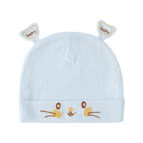 Newborn Baby Hat Spring and Autumn Pure Cotton Baby Unisex 0 Summer Thin Boneless Hat 3 Newborn Infant Halitosis Hat