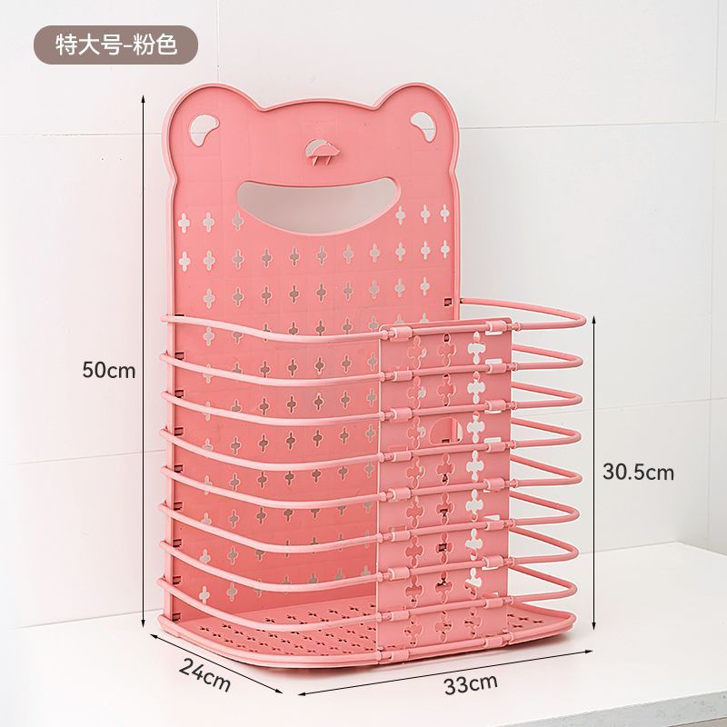 Dirty Clothes Storage Basket, Dirty Clothes Basket, Wall-Mounted Folding Laundry Basket, Bathroom Bathroom Clothes Storage, Bathing Household Direct Sales