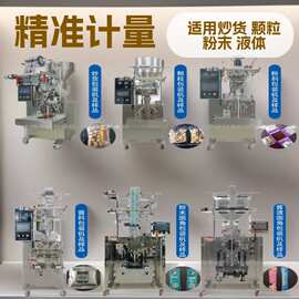 销售大麦茶 密钱 瓜子仁炒货包装机可充气打码计量三边四边连袋