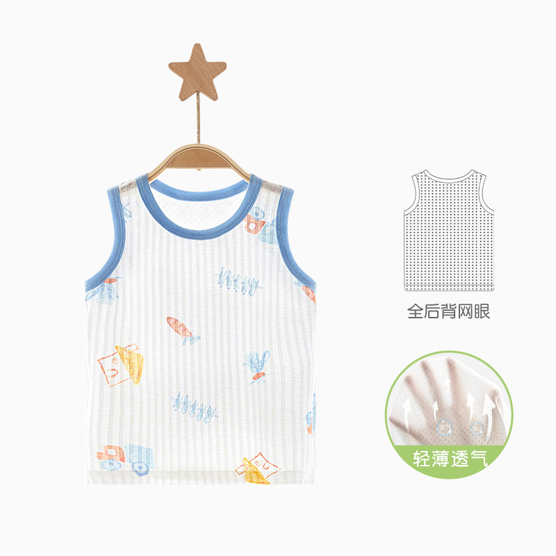 Chaleco de bebé pijama de verano delgado sin mangas para niños pequeños chaleco de verano ropa de bebé para niños y niñas