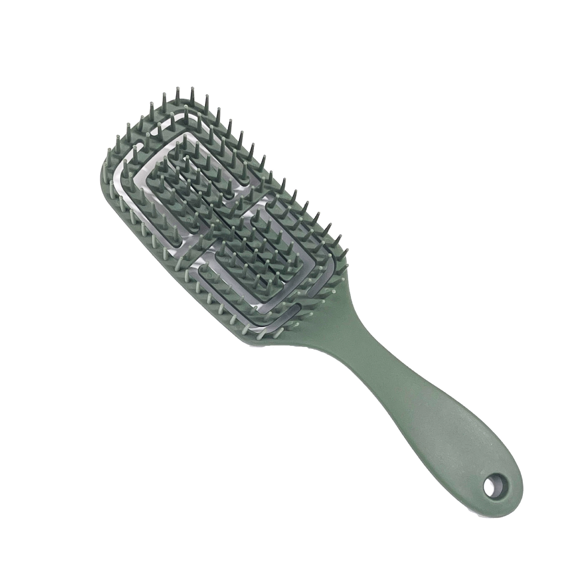 Scalp Massage Brush, Soft Bristles Ventilated Paddle, Ergonomic Handle, Multiple Colors