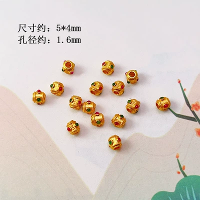 Through-Hole Accessories Spacer Beads Barrel | Zərgərlik ara hissələri - small-bucket-beads