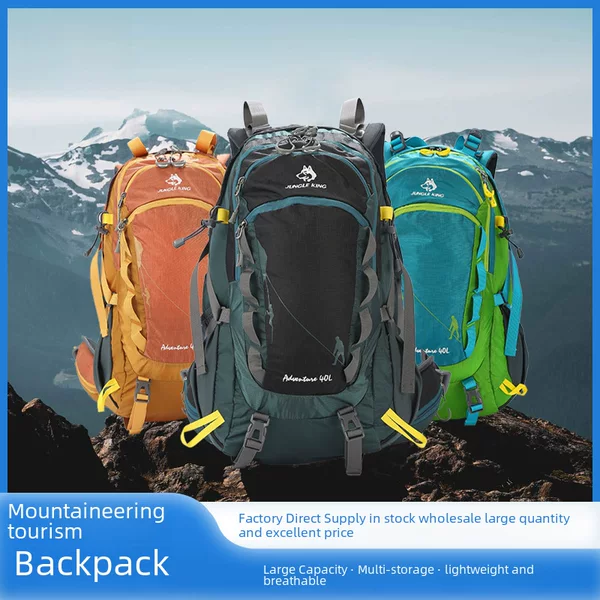 Jungle King Professional Outdoor Mountaineering Bag Camping Style Backpack Sports Bag Cycling Bag Backpack 40L