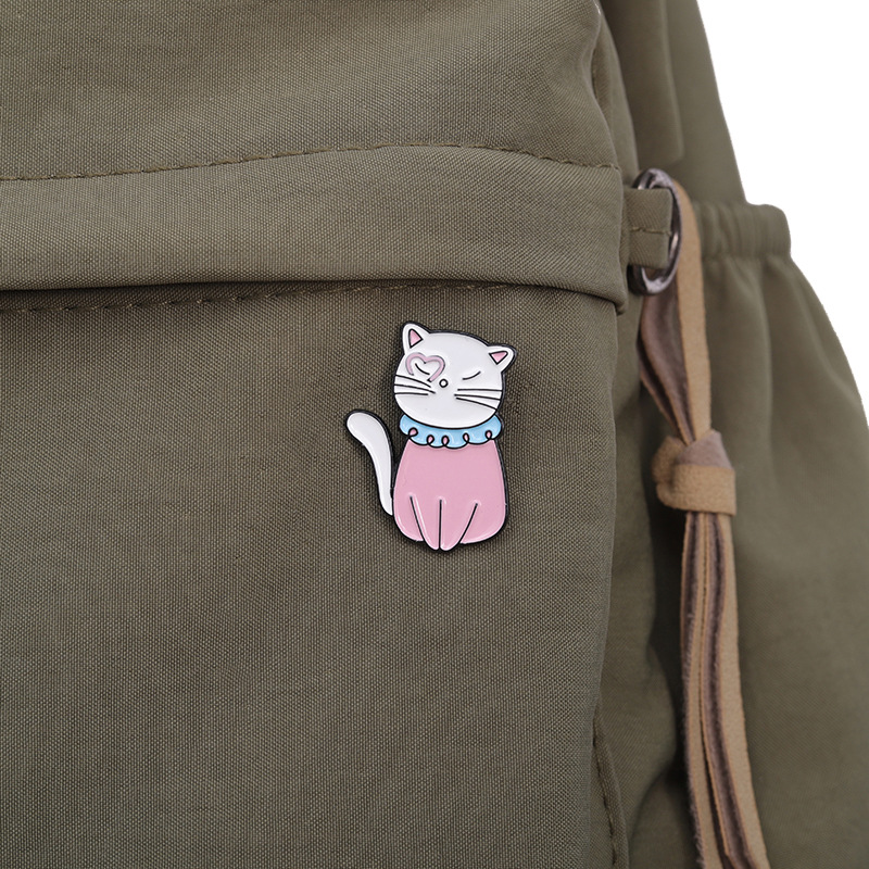 Cartoon Style Cute Cat Zinc Alloy Plating Unisex Brooches display picture 5