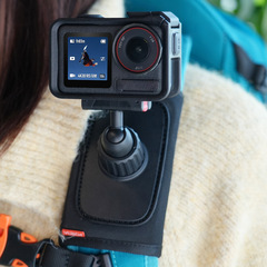 GoPro、DJI、insta360対応 マグネット式クイックリリースショルダーストラップスタンド アウトドアスポーツカメラ用 スポーツカメラアクセサリー