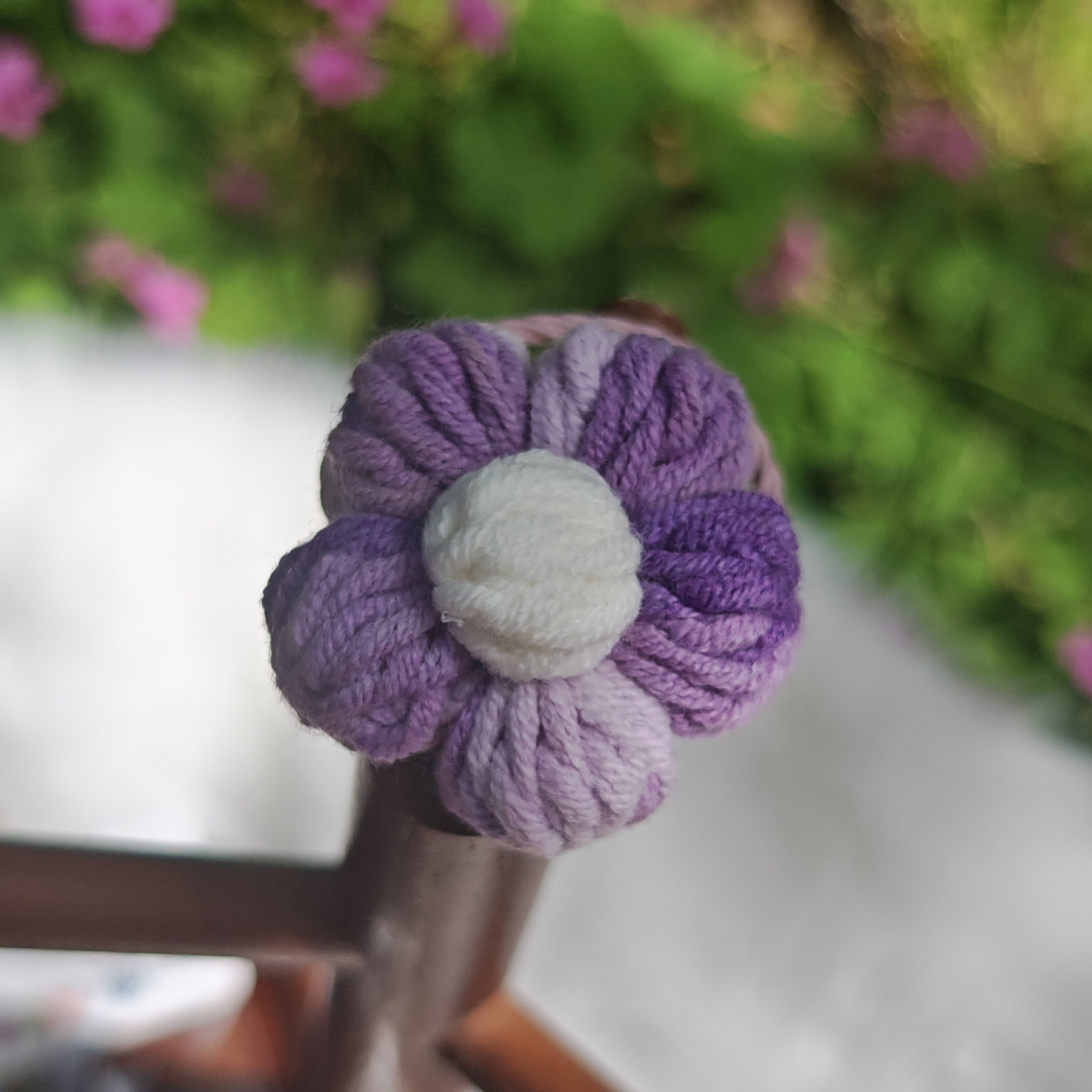 그라데이션 보라색 헤어밴드