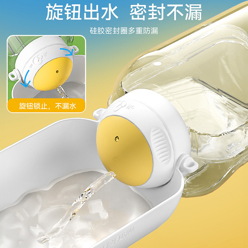 Taza de agua para perros de gran capacidad para salir