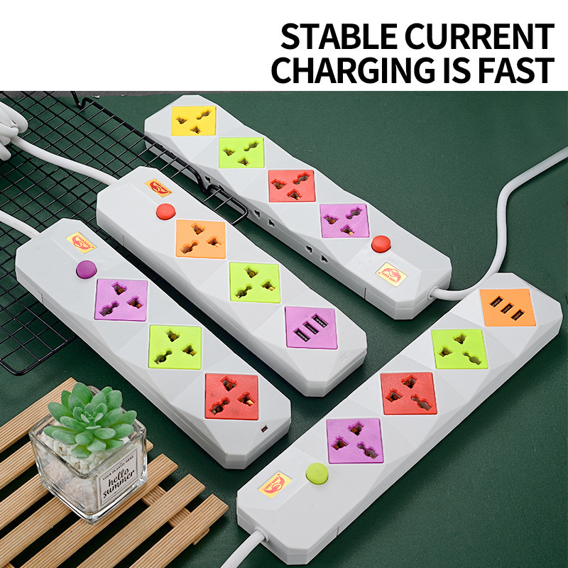 Exportación de exportación África y Oriente Medio color panel USB tres cuatro cinco enchufes