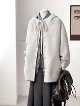 短款韩系呢子大衣女2025秋冬新款毛呢外套小个子赫本风高级感气质