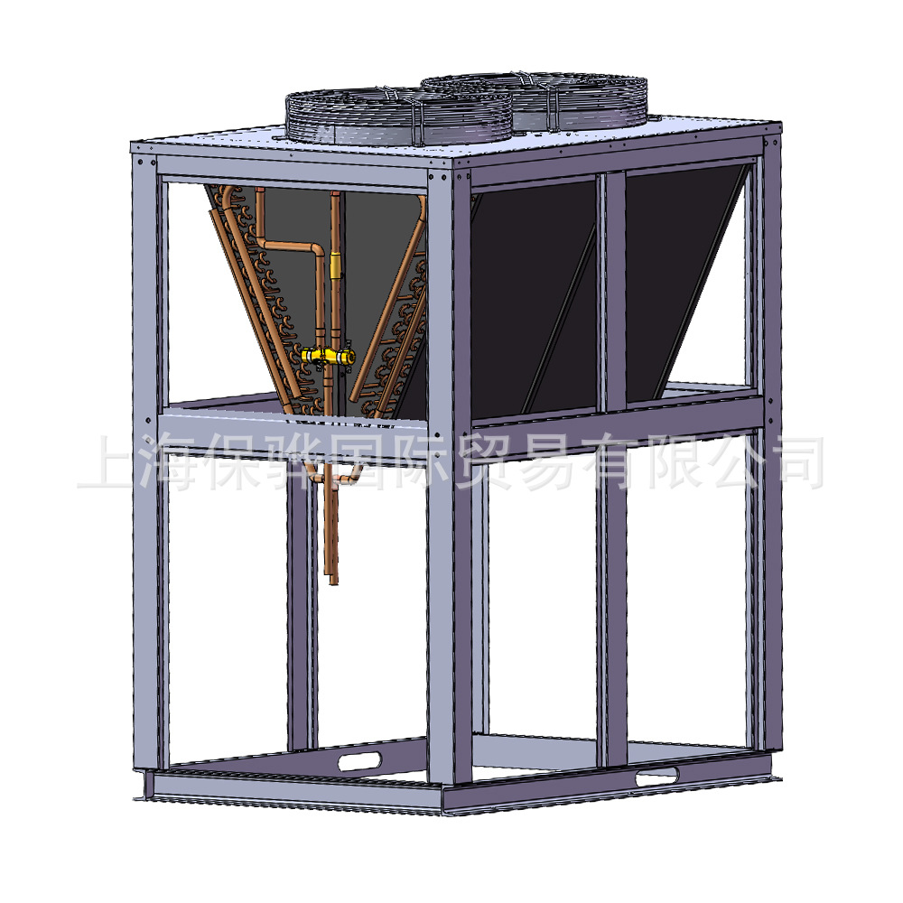 20HP整套V型冷凝器调节范围广，降低了制冷空调专业人员设计难度