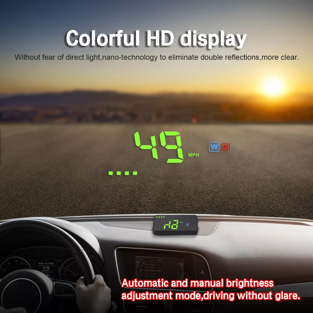 A2 3.5inch Gps Car Hud Head-Up Display Car Head-Up Display Speedometer Projector
