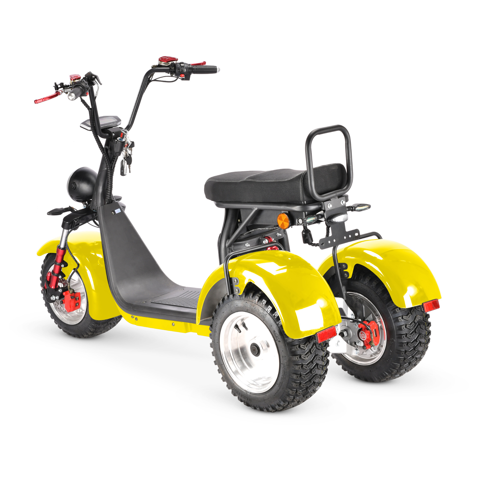 Eec Adult Mobility Scooter Dual-Drive Left and Right Swing Large Seat Cushion Single Bar Three-Wheel Motorcycle Harley Electric Vehicle