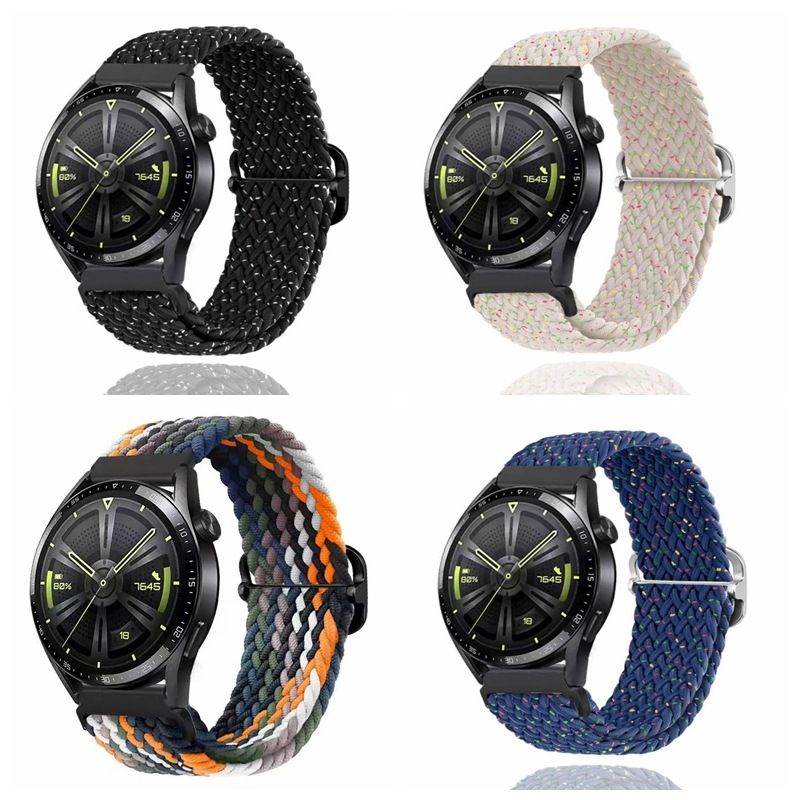 Suitable for Samsung Galaxy Watch7/6/4/5/Active 2 Woven Strap 20Mm22Mm Elastic Strap
