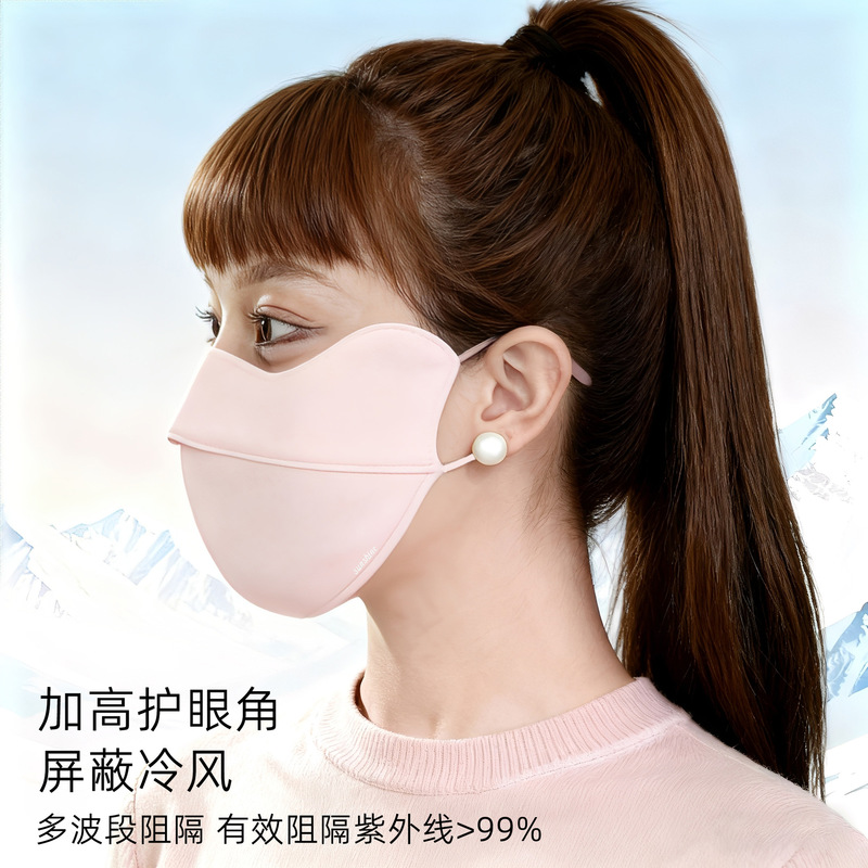 秋冬口罩立体海绵骑行防风透气防寒口罩云感亲肤高颜值保暖面罩女|undefined