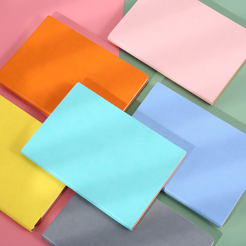 A6 estudiantes portátiles cuaderno mayorista puede imprimir logotipo de oficina estudio cuaderno de negocios fijo Zpu transcripción suave