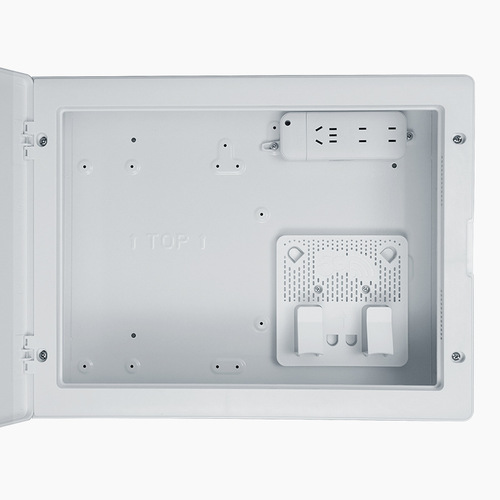 New iron bottom plastic surface fiber optic home information box Weak current box for construction site 300*400*100 distribution box