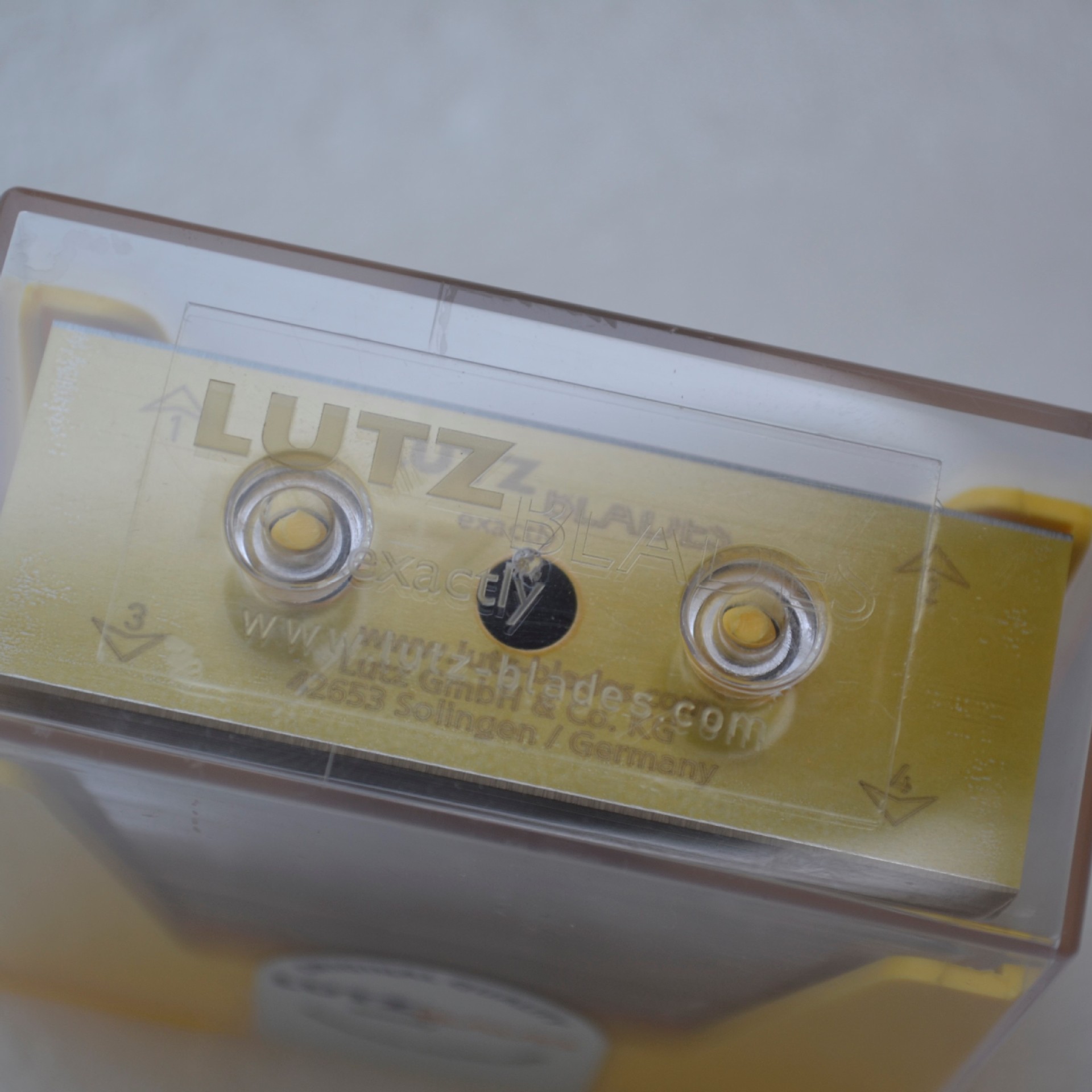 原装德国lutz鲁茨三孔刀片 三孔双面刀片 碳钢刀片 0400.0300