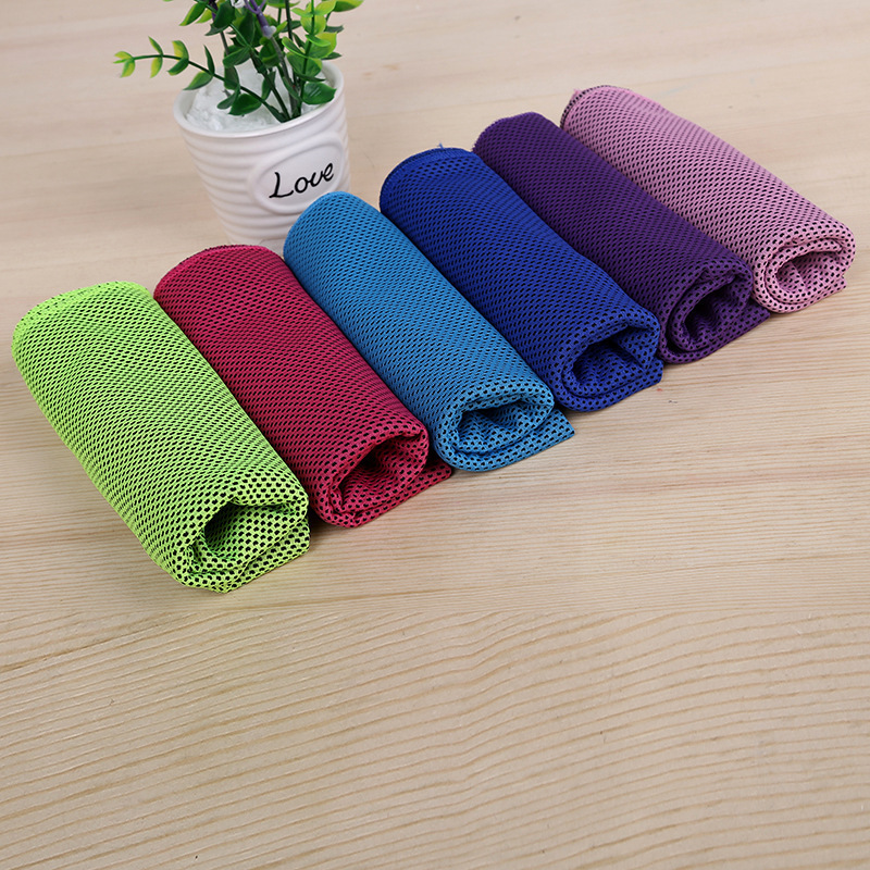 Cross-border cold-sensitive ice towel sports towel cooling towel magical ice cooling towel summer heat relief fitness towel wholesale