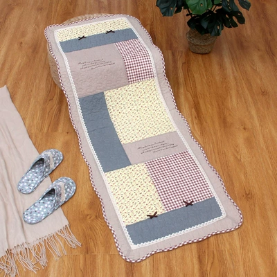 Avtomobil döşəmə paspasları, Anti-Slip Patchwork Living Room - bow-red-bedside-mat-or-car-mat-back-seat-50x135cm