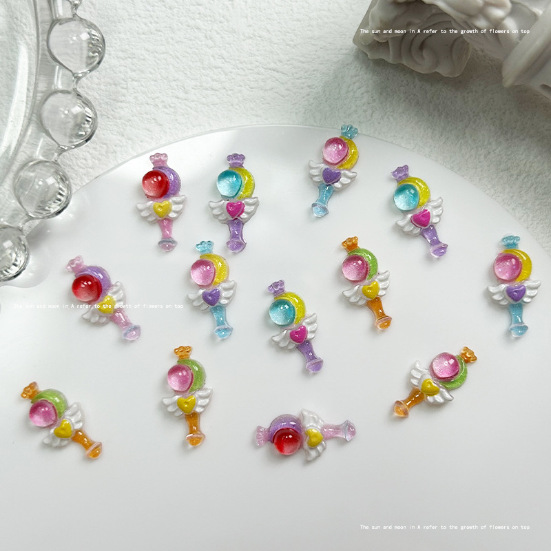 New beauty girl noctilucks nail ornaments sweet nail ornaments manicure accessories manicure accessories manicure accessories