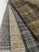 粗纺呢绒 现货毛呢格子大衣服装/鞋帽/箱包面料布料 绍兴货源