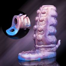 千爱YOCY男用加粗螺纹凸起水妖章牛阴茎环硅胶套夫妻房事情趣玩具