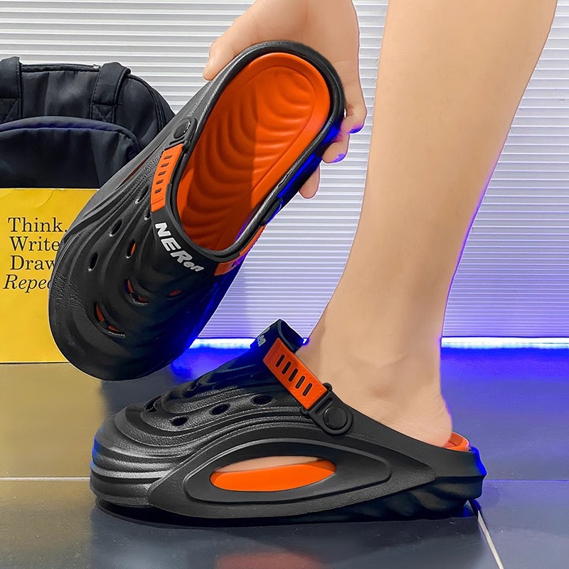 Zapatos para hombres de verano marca de moda antideslizante anti-desgaste sandalias 2024 nuevas zapatillas frías de piso grueso