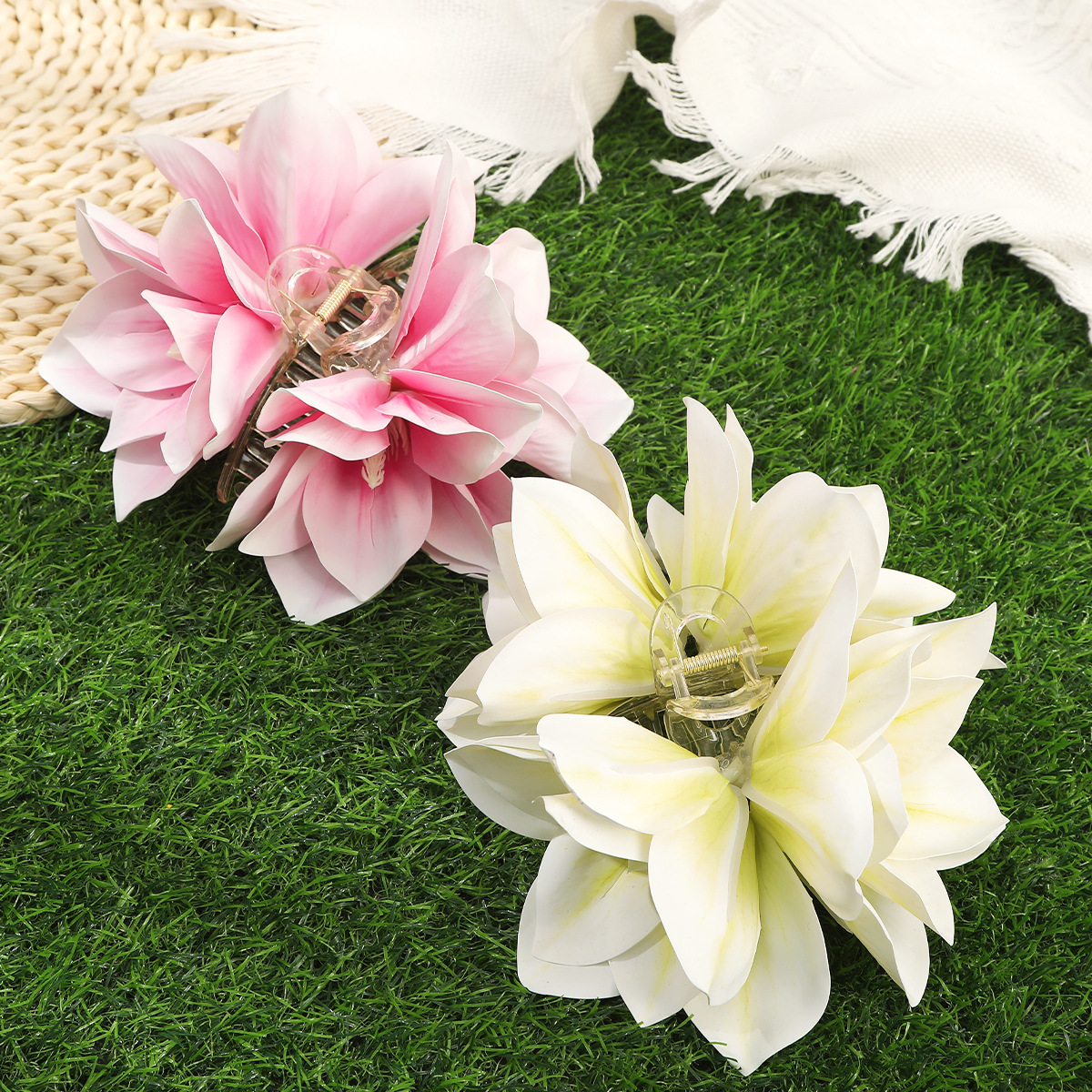 170g Weight Hair Claws Hair Accessories Type 1 Piece Quantity Date, Tea Party Occasion Plastic Material Flower Pattern All Seasons Season Women's Gender Pastoral, Simple Style Style Pastoral Simple Style Women's Flower Plastic Hair Claws 6