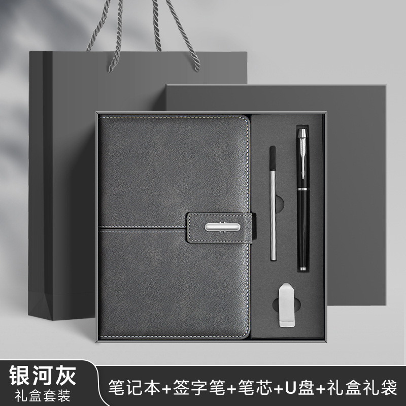 Caja de regalo de notebook A5 de negocios logotipo personalizado de alto nivel Lincoln botón de cuaderno de notas subcuaderno de eventos regalos image 29