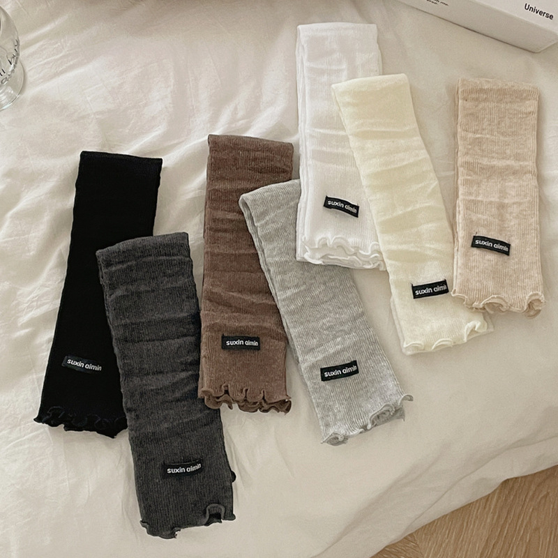 Suxinaimin Summer Thin Socks for Women, Runway Style, Slimming, Beautiful Legs, Trendy Half-Calf Socks, Thin Strip Socks