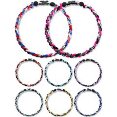 3本の編みロープトルネードネックレス チタンネックレス Baseb