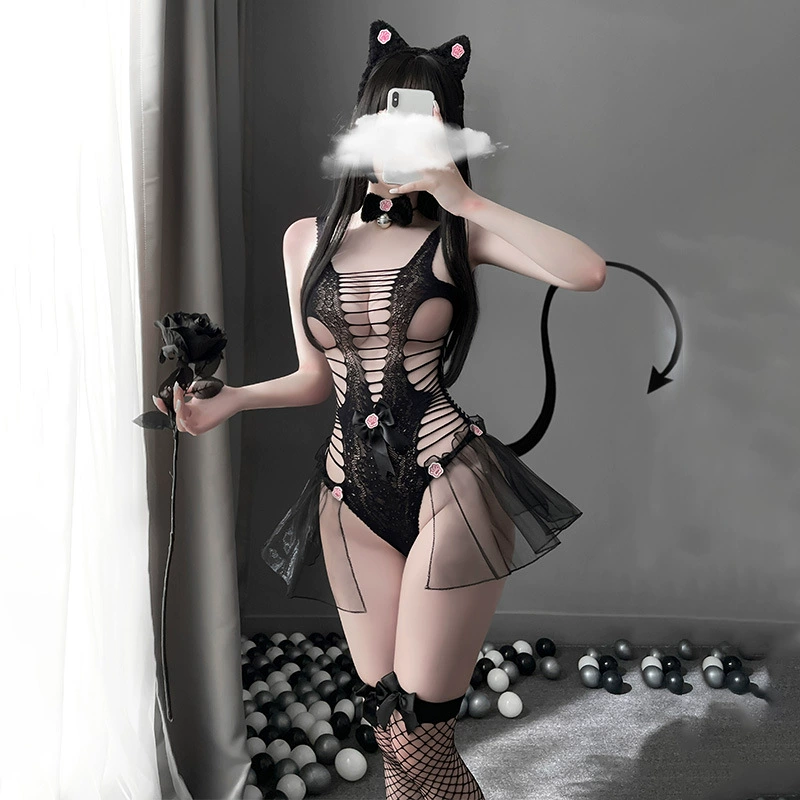 Интересное нижнее белье Джяо Чжао СяоЯа Даордо - без соединительной сети, обнажающий костюм-секси, набор одно из 7430